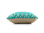 Teal and Seafoam Green Decorative Pillow 2